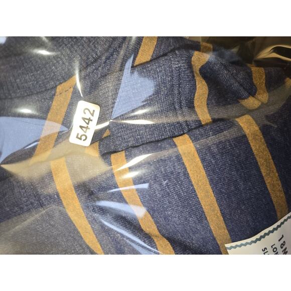 Cat & Jack Boys Sweater Size 18 Months Blue Stripe Crew Neck - Picture 5 of 5